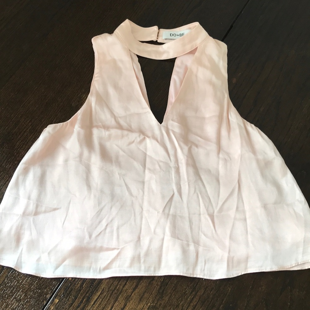 Light pink silky top
